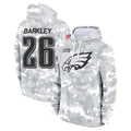 Vanessashop P.Eagles #26 Saquon Barkley Player Arctic Camo Salute to Service Pullover Hoodies Limited Game Stitched Jerseys