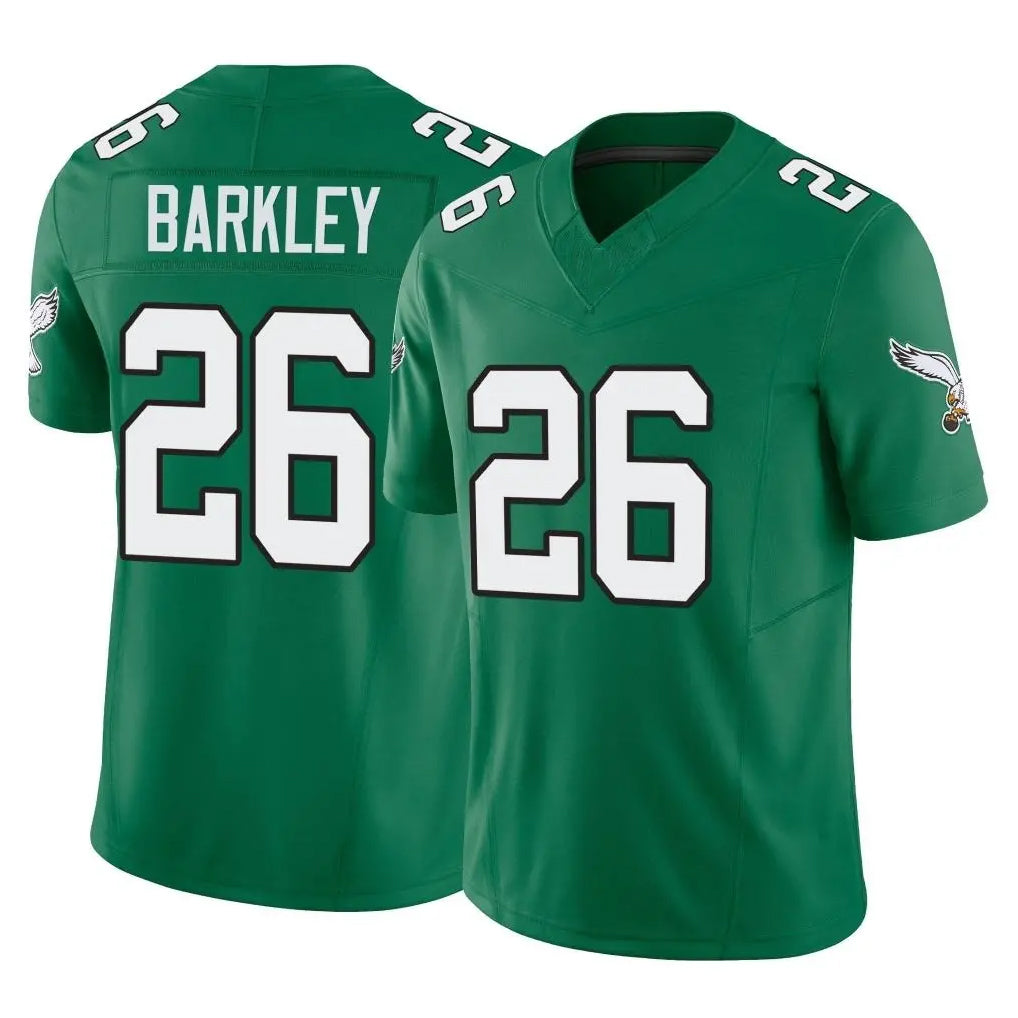 Vanessashop P.Eagles #26 Saquon Barkley Player Green Kelly Alternate Vapor F.U.S.E. Home Game Stitched Jerseys