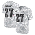 Vanessashop P.Eagles #27 Quinyon Mitchell Player Arctic Camo Salute to Service Limited Game Stitched Jerseys