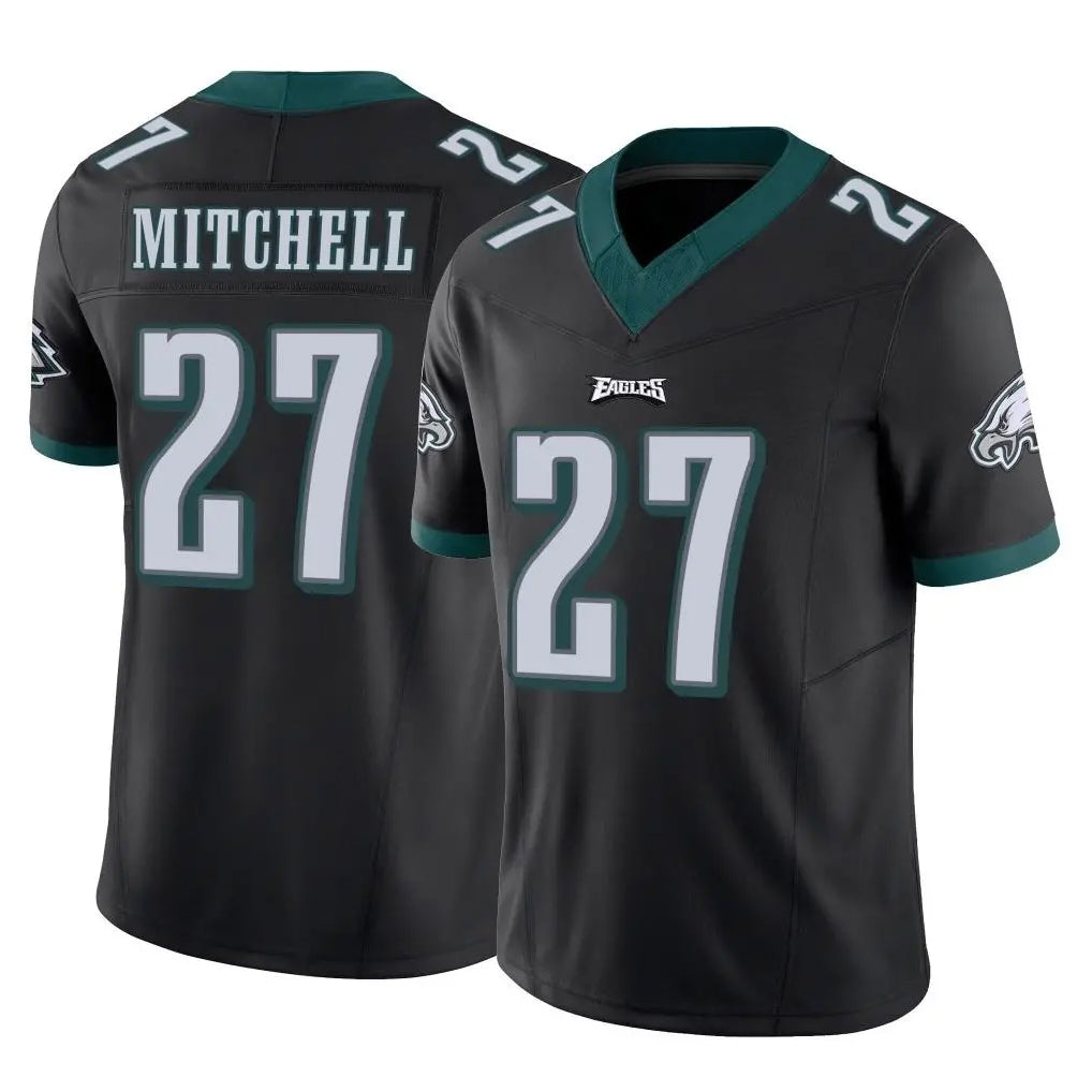 Vanessashop P.Eagles #27 Quinyon Mitchell Player Black Limited Vapor F.U.S.E. Home Game Stitched Jerseys