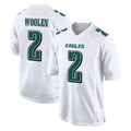 Vanessashop P.Eagles #2 Riq Woolen Player White Tundra Fashion Home Game Stitched Jerseys