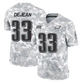 Vanessashop P.Eagles #33 Cooper DeJean Player Arctic Camo Salute to Service Limited Game Stitched Jerseys