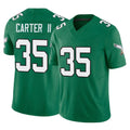 Vanessashop P.Eagles #35 Michael Carter II Player Green Kelly Alternate Vapor F.U.S.E. Home Game Stitched Jerseys