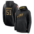 Vanessashop P.Eagles #51 Cam Jurgens Player Black Salute to Service Hoodies Limited Game Stitched Jerseys