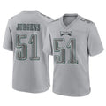 Vanessashop P.Eagles #51 Cam Jurgens Player Gray Atmosphere Fashion Home Game Stitched Jerseys