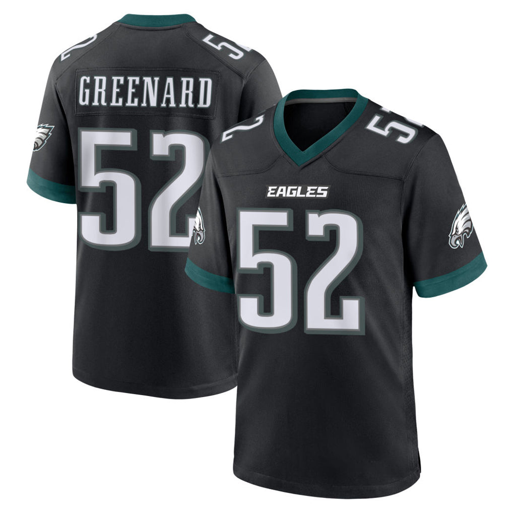 Vanessashop P.Eagles #52 Jonathan Greenard Player Black Game Home Stitched Jerseys