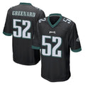 Vanessashop P.Eagles #52 Jonathan Greenard Player Black Home Game Stitched Jerseys