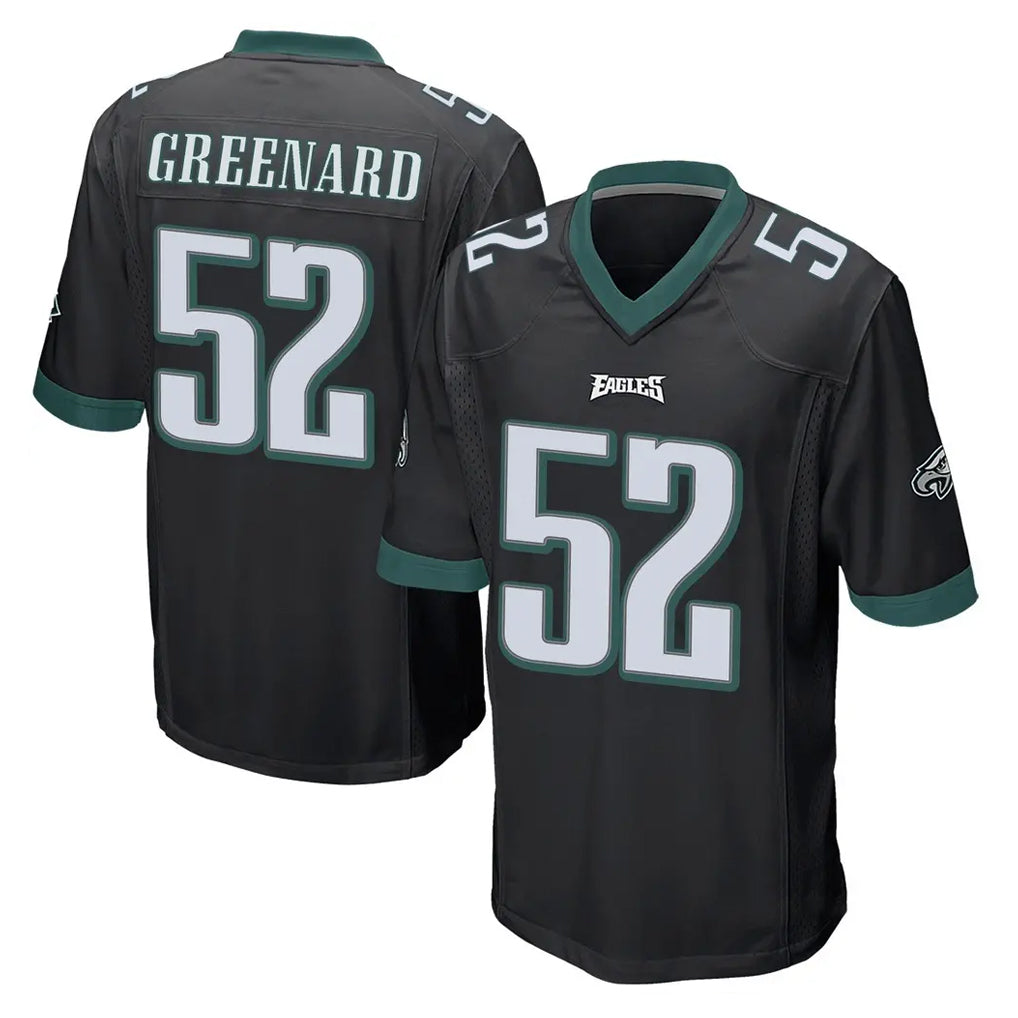 Vanessashop P.Eagles #52 Jonathan Greenard Player Black Home Game Stitched Jerseys