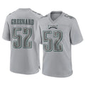 Vanessashop P.Eagles #52 Jonathan Greenard Player Gray Atmosphere Fashion Home Game Stitched Jerseys