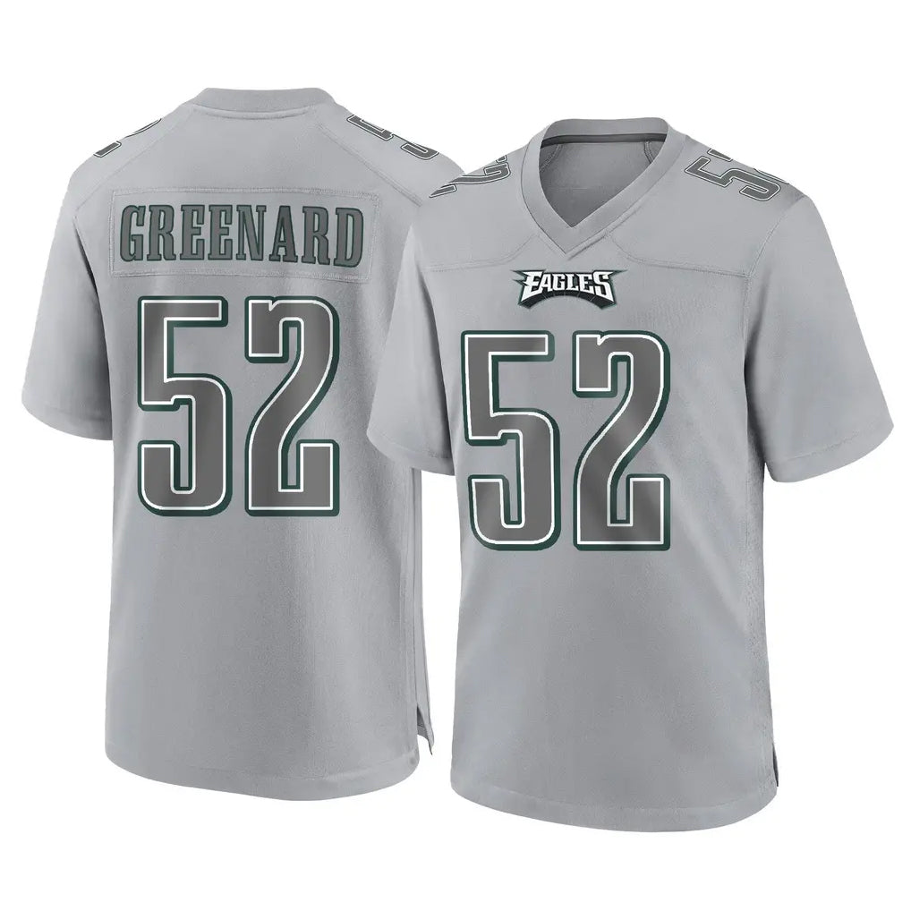 Vanessashop P.Eagles #52 Jonathan Greenard Player Gray Atmosphere Fashion Home Game Stitched Jerseys