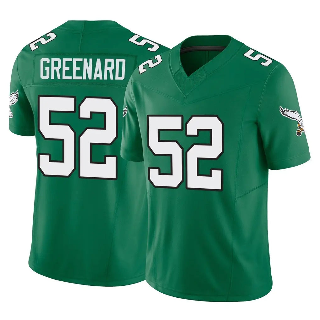 Vanessashop P.Eagles #52 Jonathan Greenard Player Green Kelly Alternate Vapor F.U.S.E. Home Game Stitched Jerseys