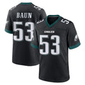 Vanessashop P.Eagles #53 Zack Baun Player Black Game Home Stitched Jerseys
