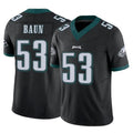 Vanessashop P.Eagles #53 Zack Baun Player Black Limited Vapor F.U.S.E. Home Game Stitched Jerseys