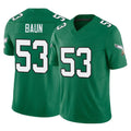Vanessashop P.Eagles #53 Zack Baun Player Green Kelly Alternate Vapor F.U.S.E. Home Game Stitched Jerseys