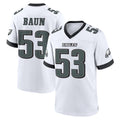 Vanessashop P.Eagles #53 Zack Baun Player White Game Home Stitched Jerseys