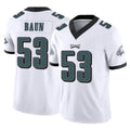 Vanessashop P.Eagles #53 Zack Baun Player White Limited Vapor F.U.S.E. Home Game Stitched Jerseys