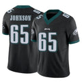 Vanessashop P.Eagles #65 Lane Johnson Player Black Limited Vapor F.U.S.E. Home Game Stitched Jerseys