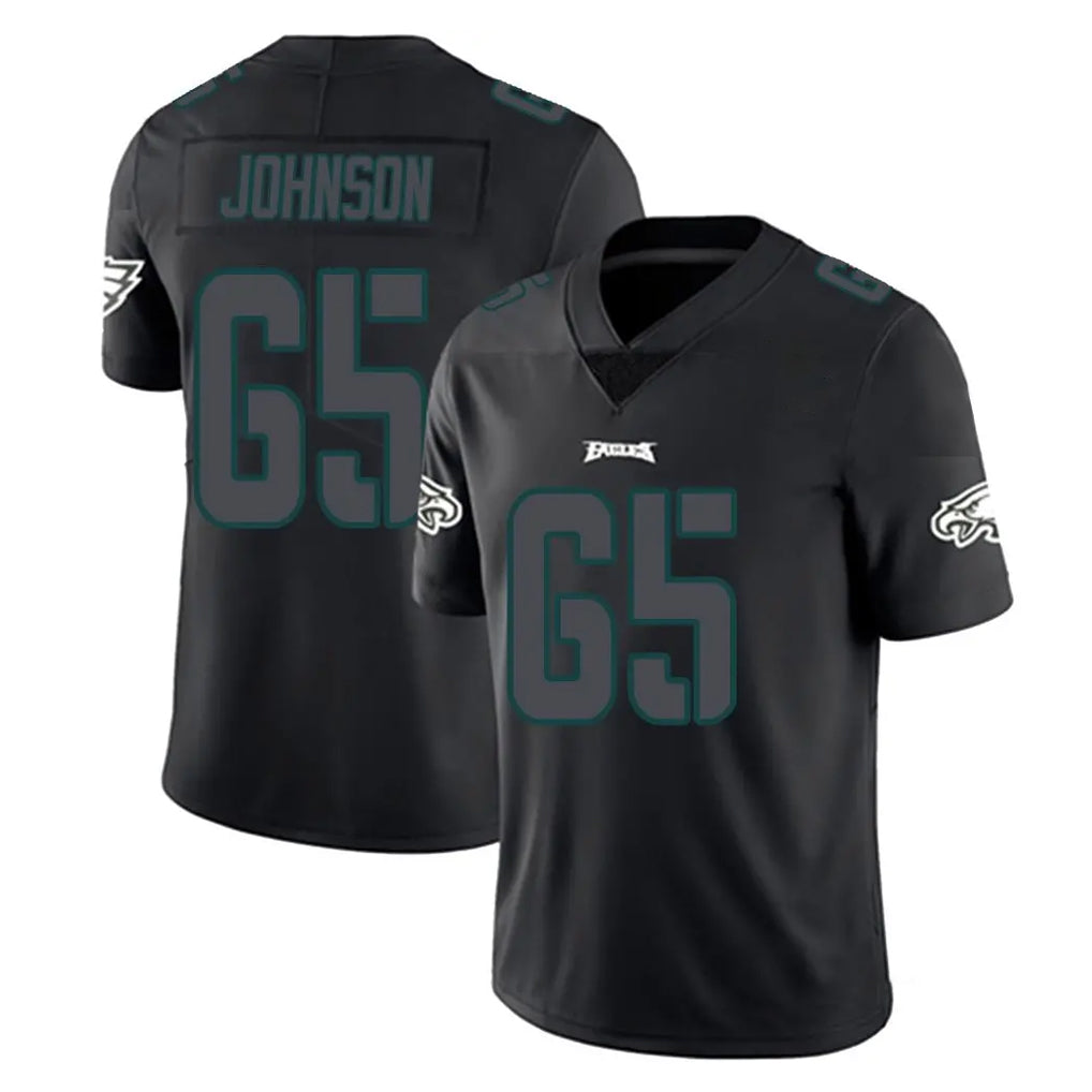 Vanessashop P.Eagles #65 Lane Johnson Player Limited Black Impact Home Game Stitched Jerseys