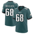 Vanessashop P.Eagles #68 Jordan Mailata Player Green Home Game Stitched Jerseys