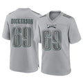 Vanessashop P.Eagles #69 Landon Dickerson Player Gray Atmosphere Fashion Home Game Stitched Jerseys