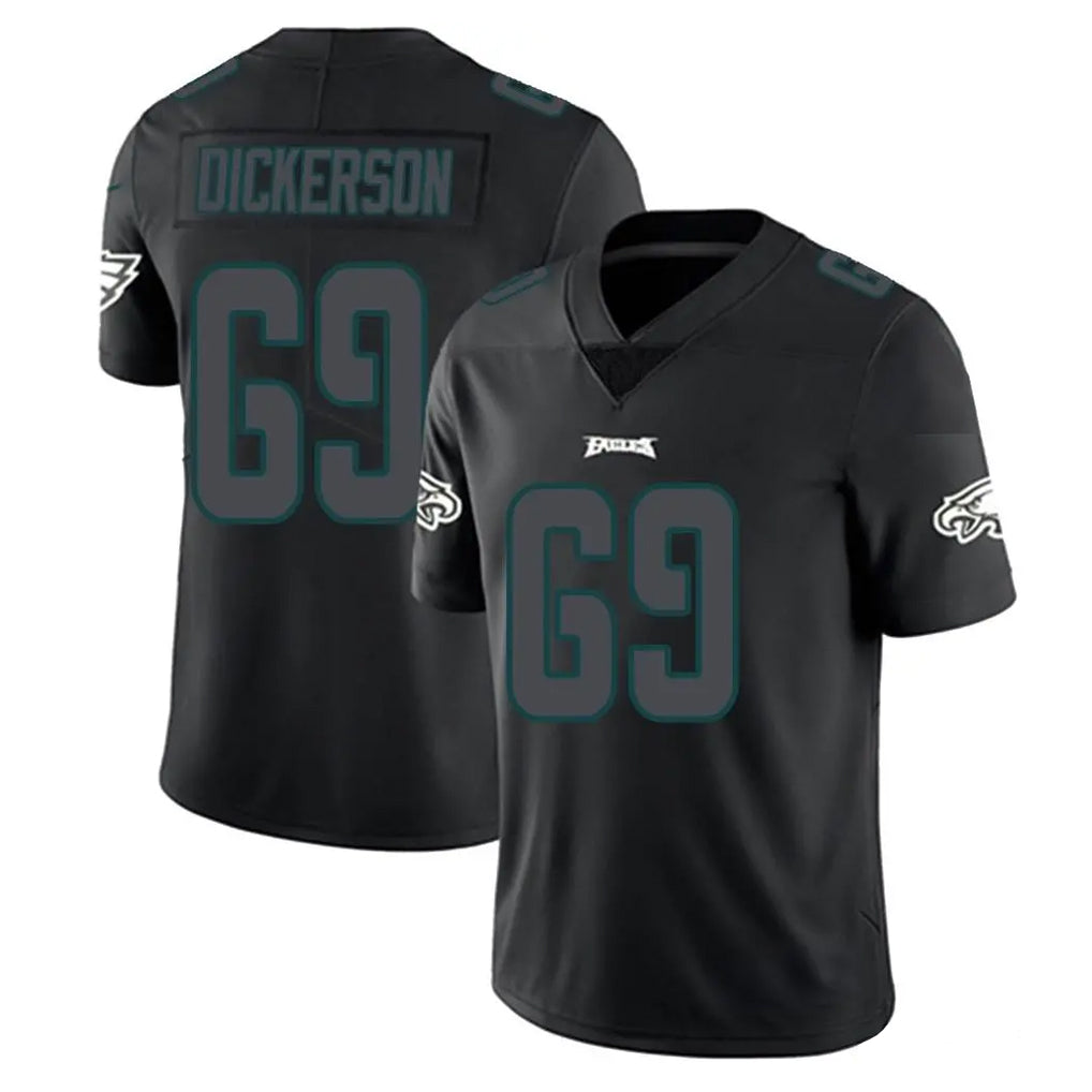 Vanessashop P.Eagles #69 Landon Dickerson Player Limited Black Impact Home Game Stitched Jerseys