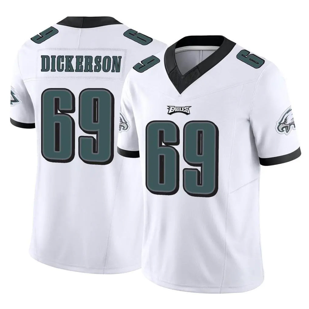 Vanessashop P.Eagles #69 Landon Dickerson Player White Limited Vapor F.U.S.E. Home Game Stitched Jerseys