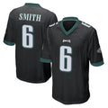 Vanessashop P.Eagles #6 DeVonta Smith Player Black Home Game Stitched Jerseys