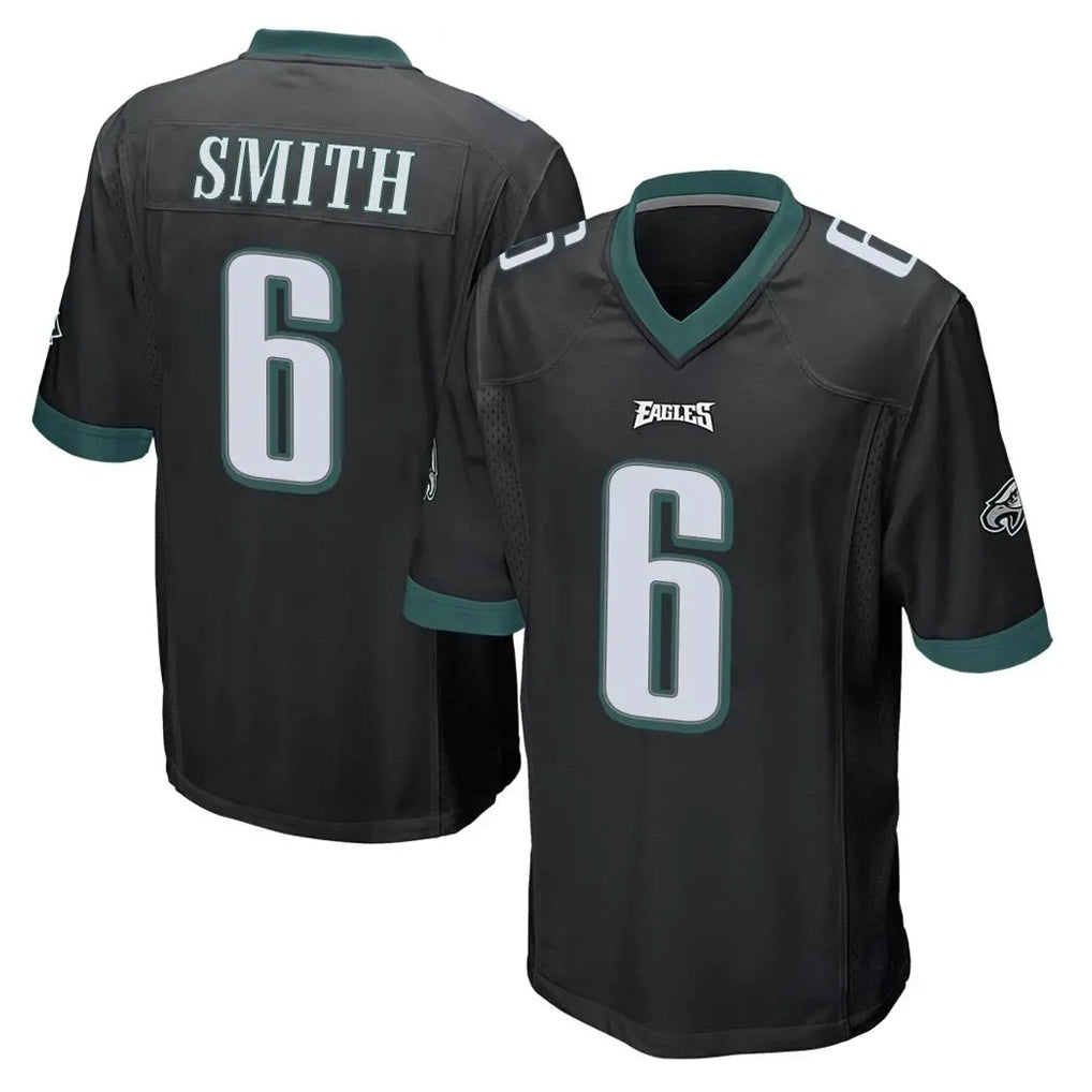 Vanessashop P.Eagles #6 DeVonta Smith Player Black Home Game Stitched Jerseys