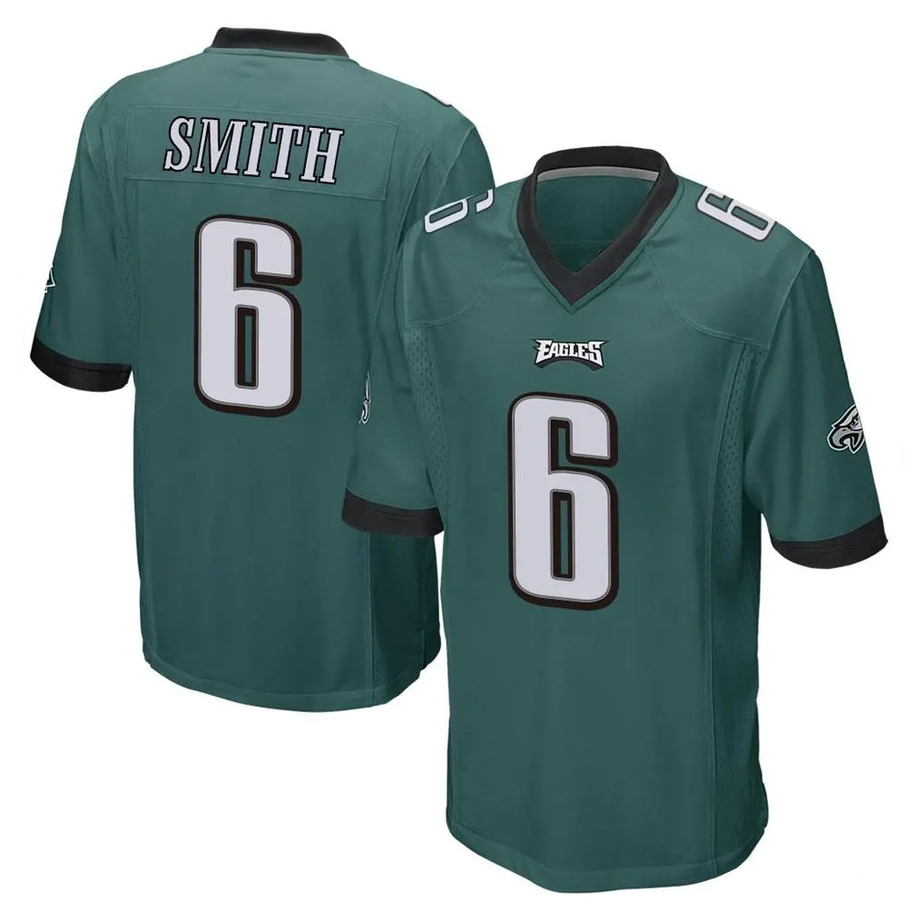 Vanessashop P.Eagles #6 DeVonta Smith Player Team Color Green Home Game Stitched Jerseys