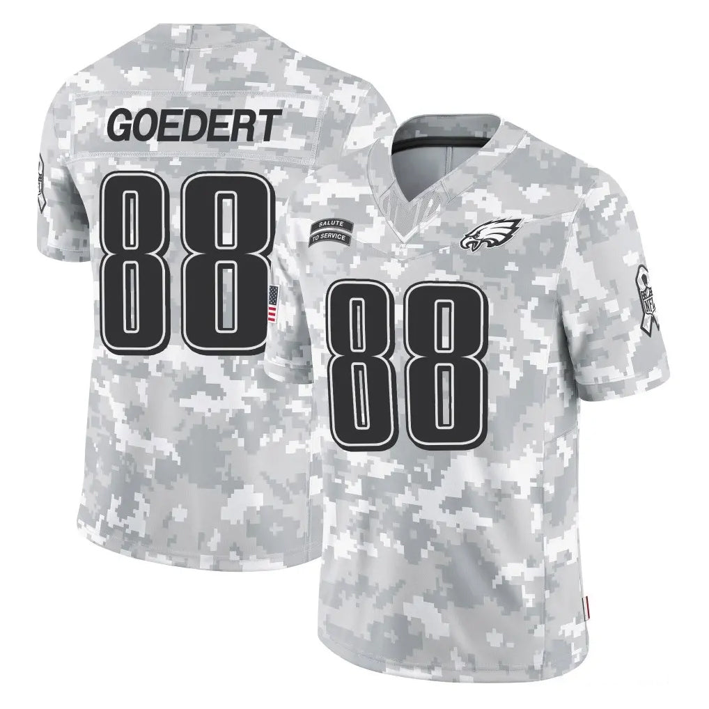 Vanessashop P.Eagles #88 Dallas Goedert Player Arctic Camo Salute to Service Limited Game Stitched Jerseys