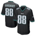 Vanessashop P.Eagles #88 Dallas Goedert Player Black Home Game Stitched Jerseys