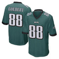 Vanessashop P.Eagles #88 Dallas Goedert Player Team Color Green Home Game Stitched Jerseys
