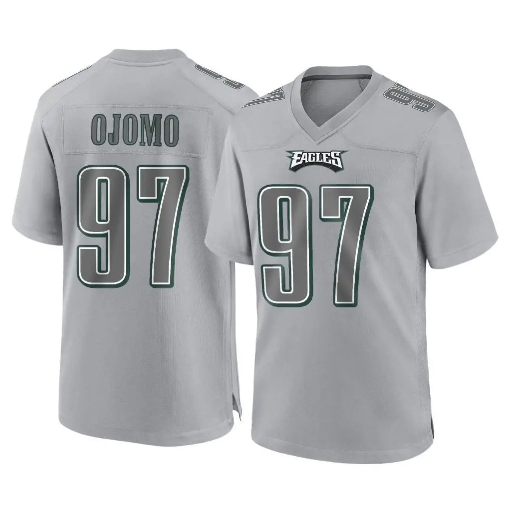 Vanessashop P.Eagles #97 Moro Ojomo Player Gray Atmosphere Fashion Home Game Stitched Jerseys