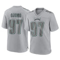 Vanessashop P.Eagles #97 Moro Ojomo Player Gray Atmosphere Fashion Home Game Stitched Jerseys