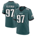 Vanessashop P.Eagles #97 Moro Ojomo Player Green Home Game Stitched Jerseys