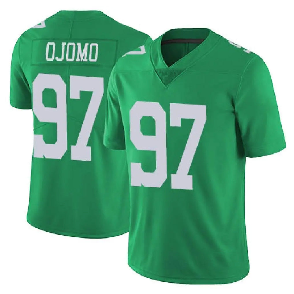 Vanessashop P.Eagles #97 Moro Ojomo Player Green Limited Vapor Untouchable Home Game Stitched Jerseys