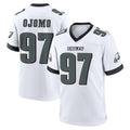 Vanessashop P.Eagles #97 Moro Ojomo Player White Game Home Stitched Jerseys