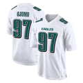 Vanessashop P.Eagles #97 Moro Ojomo Player White Tundra Fashion Home Game Stitched Jerseys