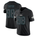 Vanessashop P.Eagles #98 Jalen Carter Player Limited Black Impact Home Game Stitched Jerseys