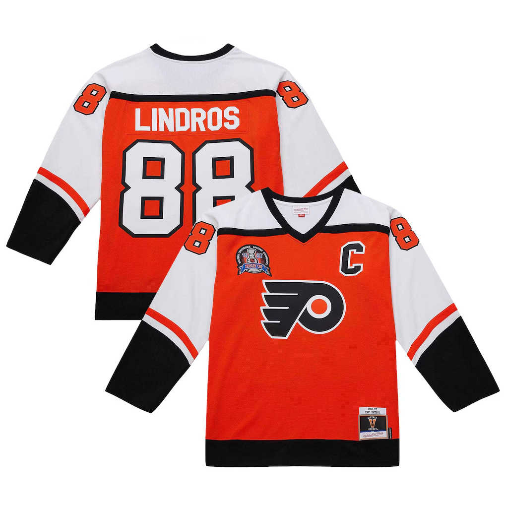 Vanessashop P.Flyers #88 Eric Lindros Orange 1996?97 Power Play Jerseys