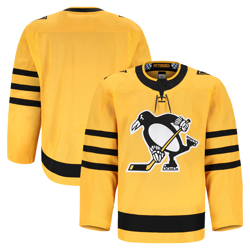 Vanessashop P.Penguins Gold Alternate Authentic Pro Jerseys