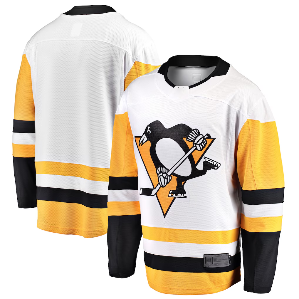 Vanessashop P.Penguins White Away Breakaway Jerseys