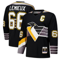 Vanessashop P.Penguins #66 Mario Lemieux Black 1996?97 Power Play Jerseys