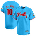 Vanessashop P.Phillies #10 J.T. Realmuto Player Light Blue Phillies & Eagles Vapor Premier Limited Stitched Jerseys