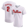Vanessashop P.Phillies #2 Justin Crawford Player White Home Limited Elite Stitched Jerseys