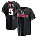 Vanessashop P.Phillies #5 Bryson Stott Player Black Fashion Out Home Game Stitched Jerseys