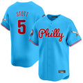 Vanessashop P.Phillies #5 Bryson Stott Player Light Blue Phillies & Eagles Vapor Premier Limited Stitched Jerseys