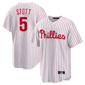 Vanessashop P.Phillies #5 Bryson Stott Player White Home Game Stitched Jerseys