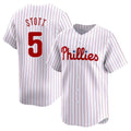 Vanessashop P.Phillies #5 Bryson Stott Player White Home Limited Stitched Jerseys