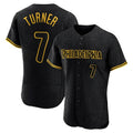 Vanessashop P.Phillies #7 Trea Turner Player Black Snake Skin City Home Limited Elite Stitched Jerseys